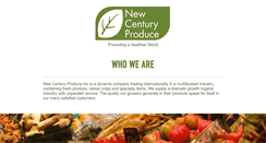 Desktop Screenshot of newcenturyproduce.com